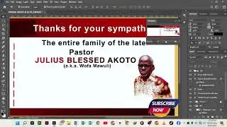 Receipt Design in Photoshop | Funeral Program & Template Tutorial