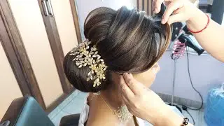 Beautiful Hairstyle for wedding or party | Easy Hairstyle | Bun Hairstyle | Bridal juda Hairstyle