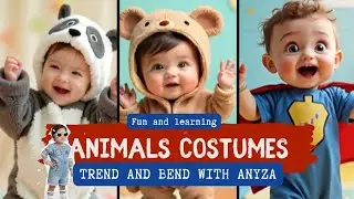 &ldquo;Cute Kids in Animal Costumes 🦁🐯🦊 | Fun Dress-Up Moments | Trend and Bend with Anyza&rdquo;