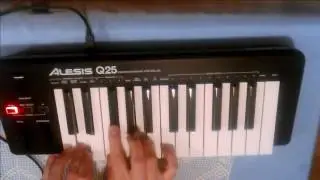 German Anthem played on Alesis Q25 MIDI keyboard