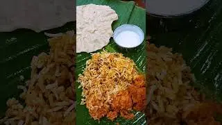 Fiery Biryani and melt-in-mouth, sweet and creamy tender coconut pudding. Heaven! #biryani #shorts