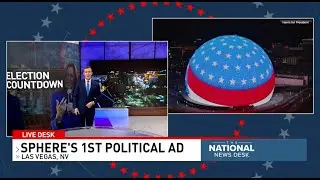 Vegas sphere goes political as candidates head to Nevada