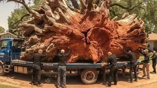 Let's Explore: A Masterpiece of Art Crafted from a Forgotten Hundred-Year-Old Tree Stump!