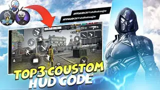 TOP 3 !!  ADVANCE CUSTOM HUD CODE 😱 THAT'S MAKE YOUR GAMEPLAY LIKE RAISTAR , WHITE FF, ZEROX FF 🫵🏻💀