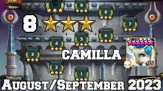 TOA Hell LVL 8 CAMILLA 3 Star Clear August/September 2023 *Summoners War*