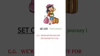 Set Off Phrasal Verb #learning #learnenglish #ytshorts