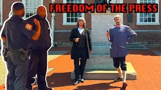Tyrannical Security Calls The Cops On The Founding Fathers!!