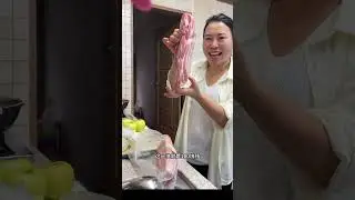 新开发的苹果炖五花肉真的挺好吃 姐妹们真的可以试 #美食 #韩国美食 #五花肉 #百种生活图鉴 
