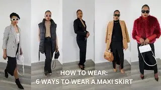 How to style 1 maxi skirt 6 different ways | haute millennial | #howtowear #style #styleinspo