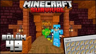 HIZLI ve BASİT BLAZE FARMI (Sınırsız Xp ve Yakıt)┇Minecraft Survival ▹B&ouml;l&uuml;m 49