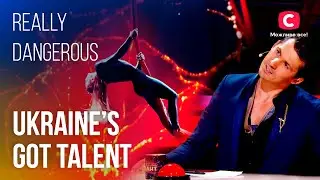😱 SO HIGH! Dramatic Aerial Silks | Dangerous Auditions | Got Talent 2022