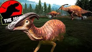 The Isle Survival | Fam&iacute;lia Parassaurolofo, Filhote Em Perigo, GEYSER!! Ataque de Giga! | (PT/BR)