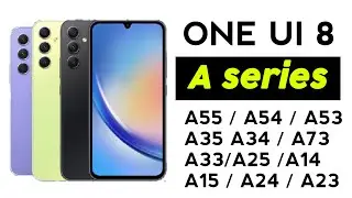 Samsung One UI 8.0 Update: Schedule (Timeline) A35, A55, A73, A15, A16, A25, A34, A54, A33