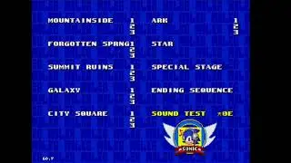 Sonic SSRG Ultimate Demo SYZ1+2 Soundtrack