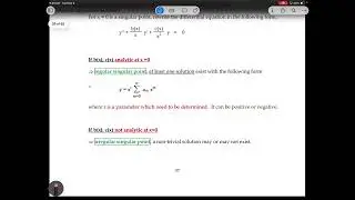 Solution of differential equation by power series-part (2)