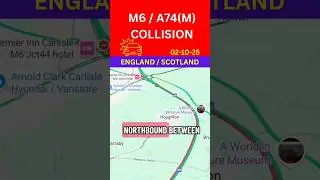 M6 CLOSED NORTHBOUND ⛔ ⚠️ | NORTHBOUND | ENGLAND / SCOTLAND #uk #road #closure #england #scotland