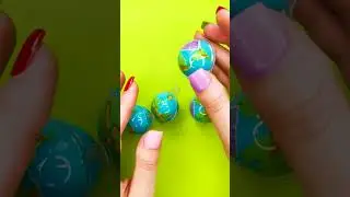 ASMR Planet Gummies 🌍 Crunchy Outside, Fruity Inside | No Talking Candy Sounds #Shorts