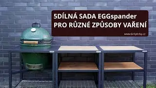 BIG GREEN EGG - 5D&Iacute;LN&Aacute; SADA EGGspander PRO RŮZN&Eacute; ZPŮSOBY VAŘEN&Iacute;