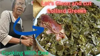 Let's Clean and cut Collard Greens | How do you clean and cut collard greens?