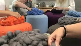 Chunky Knitting Footstool Workshop