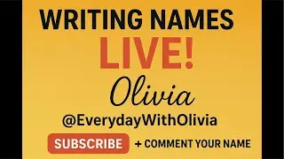 Writing Names Live!