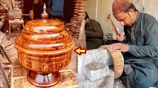 Making The Most Amazing Wooden Hotpot - Wooden Hotpot Making | Woodworking Skill |