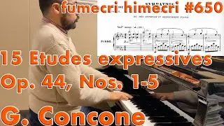 Giuseppe Concone, 15 Etudes expressives, Op. 44, Nos. 1-5