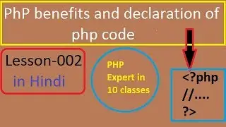 PhP benefits and declaration of  php code// Lesson-002/  in Hindi (Programming with Sagar)