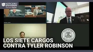 Los siete cargos contra Tyler Robinson por asesinato de Charlie Kirk: as&iacute; fue la audiencia virtual