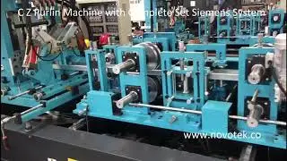 Quickly Interchange C Z Purlin Steel Roll Forming Machine With Siemens System