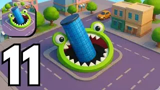 Hole.io - Gameplay Walkthrough Part 11 Tutorial NEW Mobile Game (Android,ios)