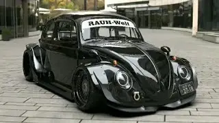 Volkswagen Fusca/ Black Beetle - RWB com Rodas Rotiform CVT