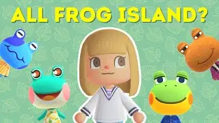 Day 1 of my ALL FROG - NO TERRAFORMING island!! Can I get a starting Frog villager??