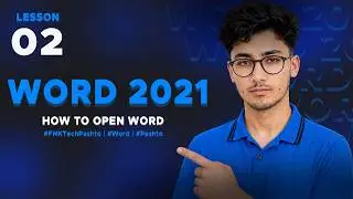Microsoft Word in Pashto | How To Open Microsoft Word 02 | FMK Tech - پښتو