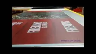 UV printing styrene 50x99 sign
