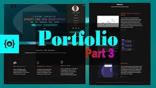 Creating a Responsive Portfolio Website Using Pure HTML, CSS and JavaScript [PART 3]