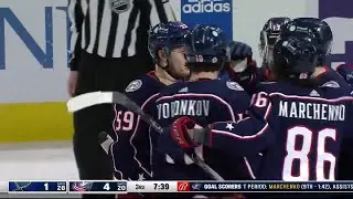 Yegor Chinakhov's sick shot goal vs Blues (8 dec 2023)