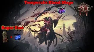 PoE 0.3 Temporalis Spark Blood Mage - Perma blink is back | Juiced T15 deli maps + T3 king of mists