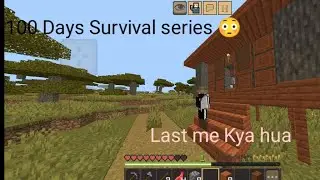 100 Days Survival series in Crafting and Building 🏫 | Day 1 😳 