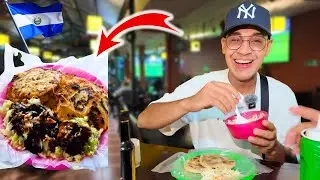 Así se comen las Pupusas en San Miguel 😱😳 Salsa Negra 😱