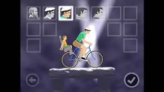 Happy Wheels Select A Character Level 3 (Playing All 5 Characters)
