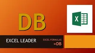 EXCEL FORMULA #50 (DB) # Very Useful to Compute Depreciation on Declining Balance Method