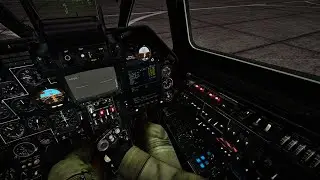 DCS Black Shark 1 Ka-50 Russian Attack Helicopter Startup and Takeoff | 2023 Gameplay