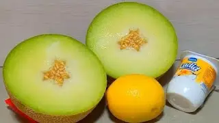 عصير السويهلة🍈أو (الشمام) من ألذ العواصر اللي جربت منعش مبرد  ❄️🍋 متشبعوش منو