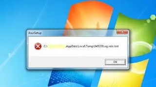 Corrigindo ERRO ASUSSETUP ( 040133 Log.iniis lost )