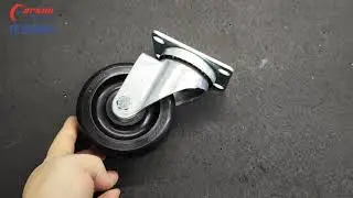4 inch medium polyolefin casters for bread rack 100mm black PP caster wheels