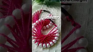 Easy DIY Earings new style#string #stringartcrafts #stringarttutorial