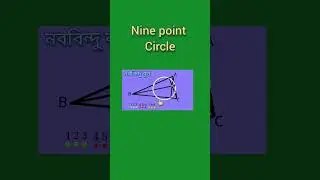 Nine point circle #education #shots #shorts #circle #geometry #mathematics #tricks