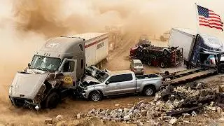 Chaos in Colorado ! Massive Dust Storm Unleashes Catastrophic Multi-Vehicle Crash on I-25 Pueblo