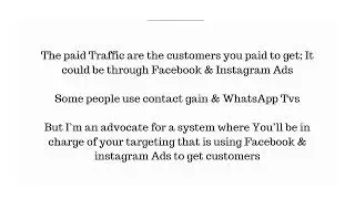 Organic & Paid Traffic on WhatsApp